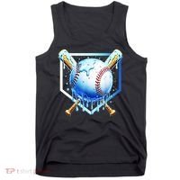 Baseball Home Plate Ice Cream Drip Sprinkles Drip Tank Top thumb 0