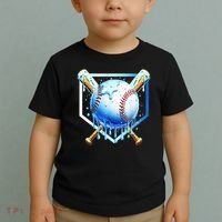 Baseball Home Plate Ice Cream Drip Sprinkles Drip Toddler T-Shirt thumb 2