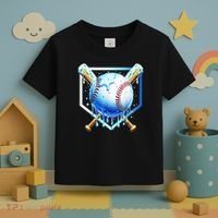 Baseball Home Plate Ice Cream Drip Sprinkles Drip Toddler T-Shirt thumb 3