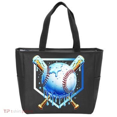 Baseball Home Plate Ice Cream Drip Sprinkles Drip Tote Bag