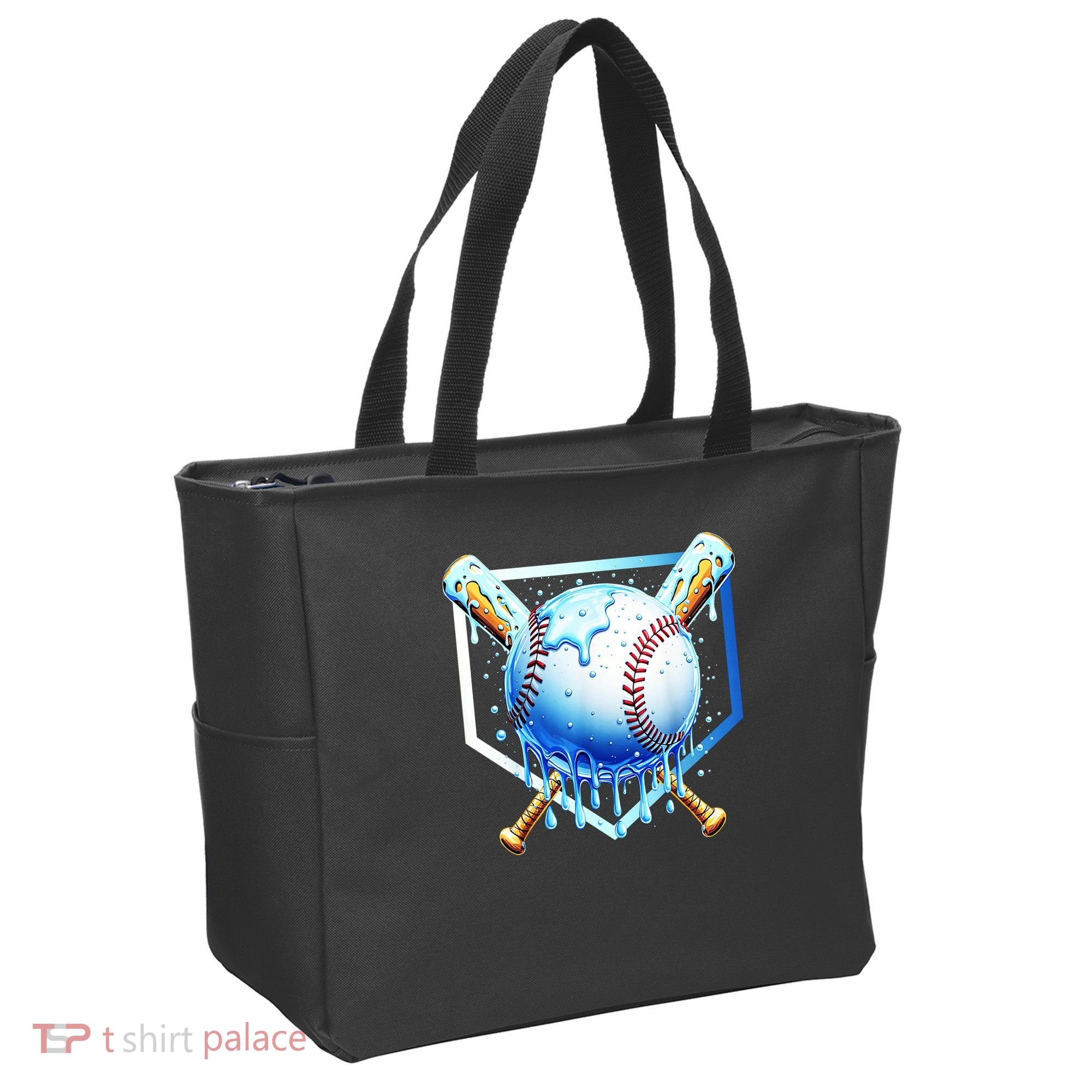 Baseball Home Plate Ice Cream Drip Sprinkles Drip Tote Bag