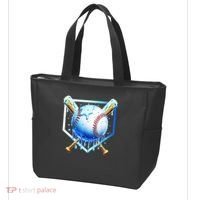 Baseball Home Plate Ice Cream Drip Sprinkles Drip Tote Bag thumb 3