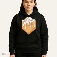 Baseball Home Plate Ice Cream Drip Fun Sports Lover Hoodie thumb 5