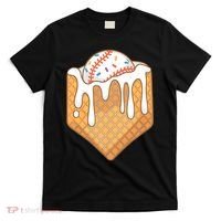 Baseball Home Plate Ice Cream Drip Fun Sports Lover T-Shirt thumb 0