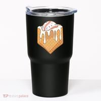 Baseball Home Plate Ice Cream Drip Fun Sports Lover Tumbler thumb 0