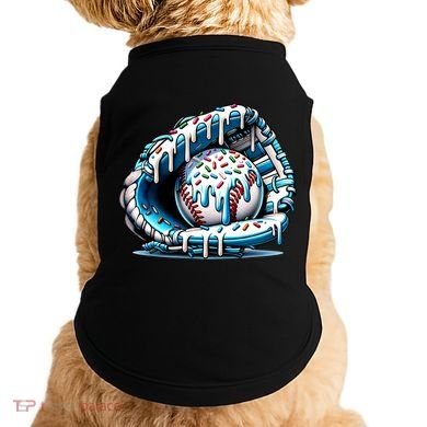 Baseball Home Plate Drip Boys Baseball Bat, Baseball Drip Doggie Tank