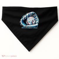 Baseball Home Plate Drip Boys Baseball Bat, Baseball Drip USA-Made Doggie Bandana thumb 0