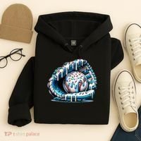 Baseball Home Plate Drip Boys Baseball Bat, Baseball Drip Hoodie thumb 4