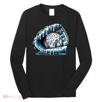 Baseball Home Plate Drip Boys Baseball Bat, Baseball Drip Long Sleeve Shirt thumb 0