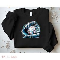Baseball Home Plate Drip Boys Baseball Bat, Baseball Drip Sweatshirt thumb 2