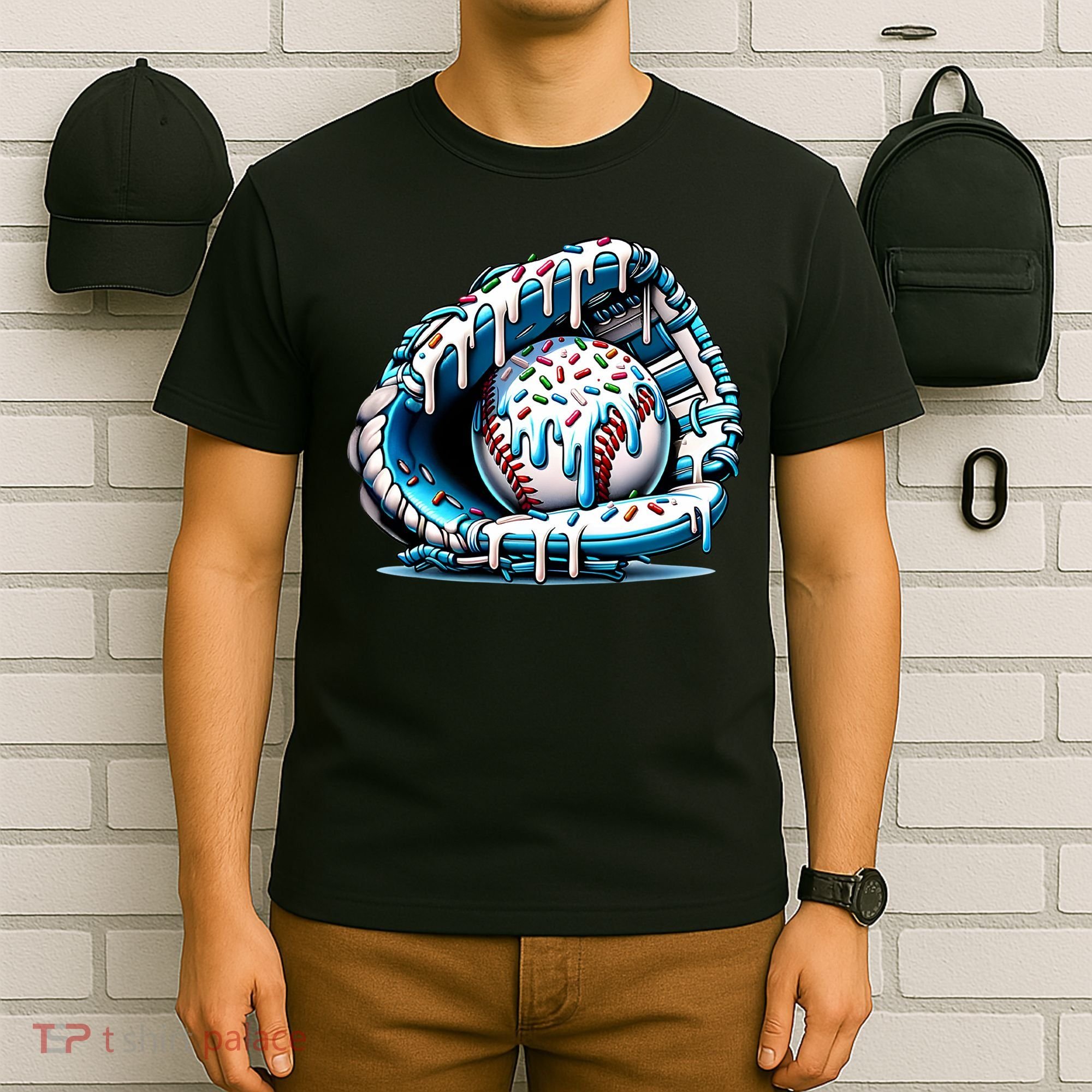 Baseball Home Plate Drip Boys Baseball Bat, Baseball Drip T-Shirt