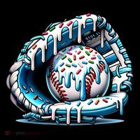 Baseball Home Plate Drip Boys Baseball Bat, Baseball Drip Bucket Hat thumb 4
