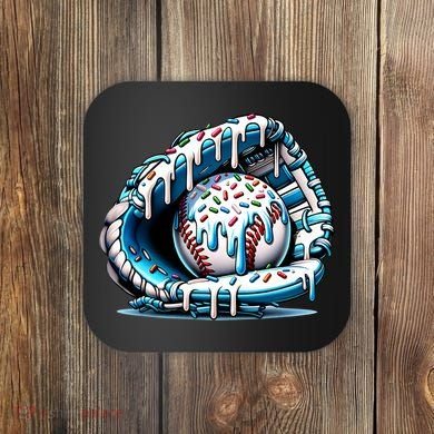 Baseball Home Plate Drip Boys Baseball Bat, Baseball Drip Coaster