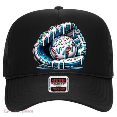 Baseball Home Plate Drip Boys Baseball Bat, Baseball Drip Hat