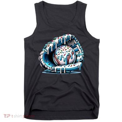 Baseball Home Plate Drip Boys Baseball Bat, Baseball Drip Tank Top