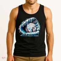 Baseball Home Plate Drip Boys Baseball Bat, Baseball Drip Tank Top thumb 3