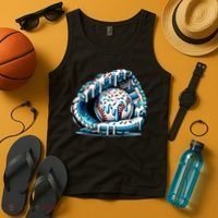 Baseball Home Plate Drip Boys Baseball Bat, Baseball Drip Tank Top thumb 4