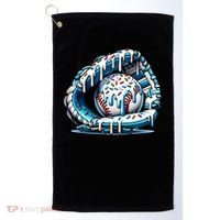 Baseball Home Plate Drip Boys Baseball Bat, Baseball Drip Golf Towel thumb 0