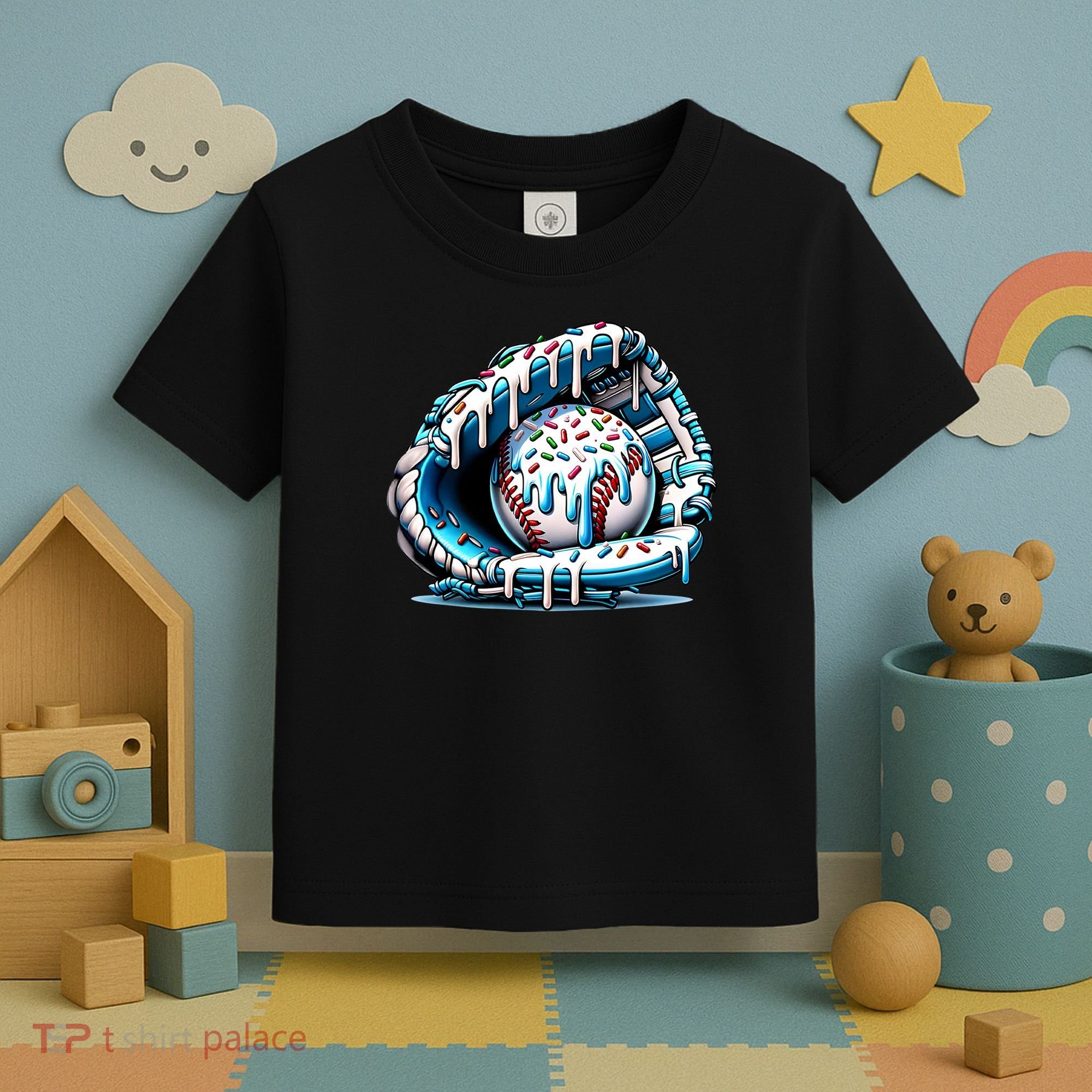 Baseball Home Plate Drip Boys Baseball Bat, Baseball Drip Toddler T-Shirt