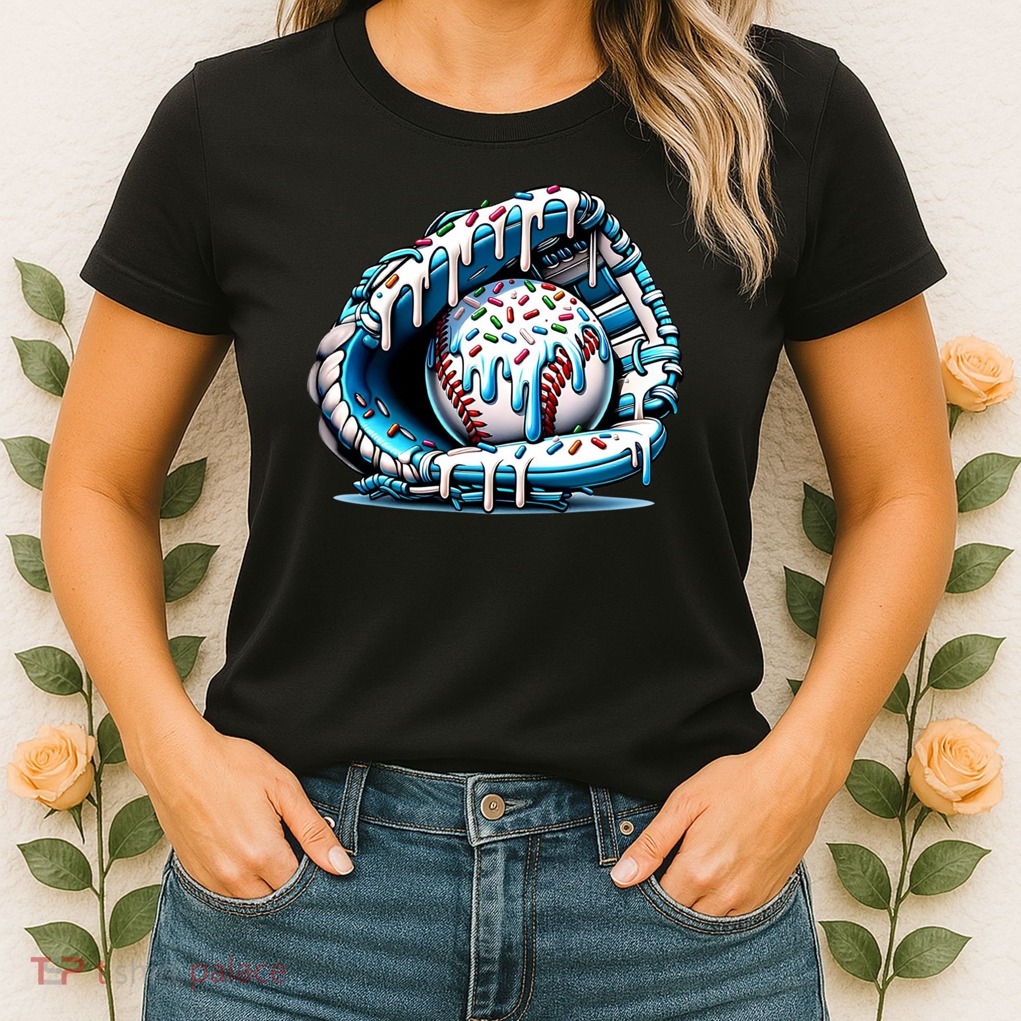 Baseball Home Plate Drip Boys Baseball Bat, Baseball Drip Women's T-Shirt