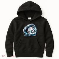 Baseball Home Plate Drip Boys Baseball Bat, Baseball Drip Kids Hoodie thumb 0
