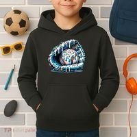 Baseball Home Plate Drip Boys Baseball Bat, Baseball Drip Kids Hoodie thumb 2