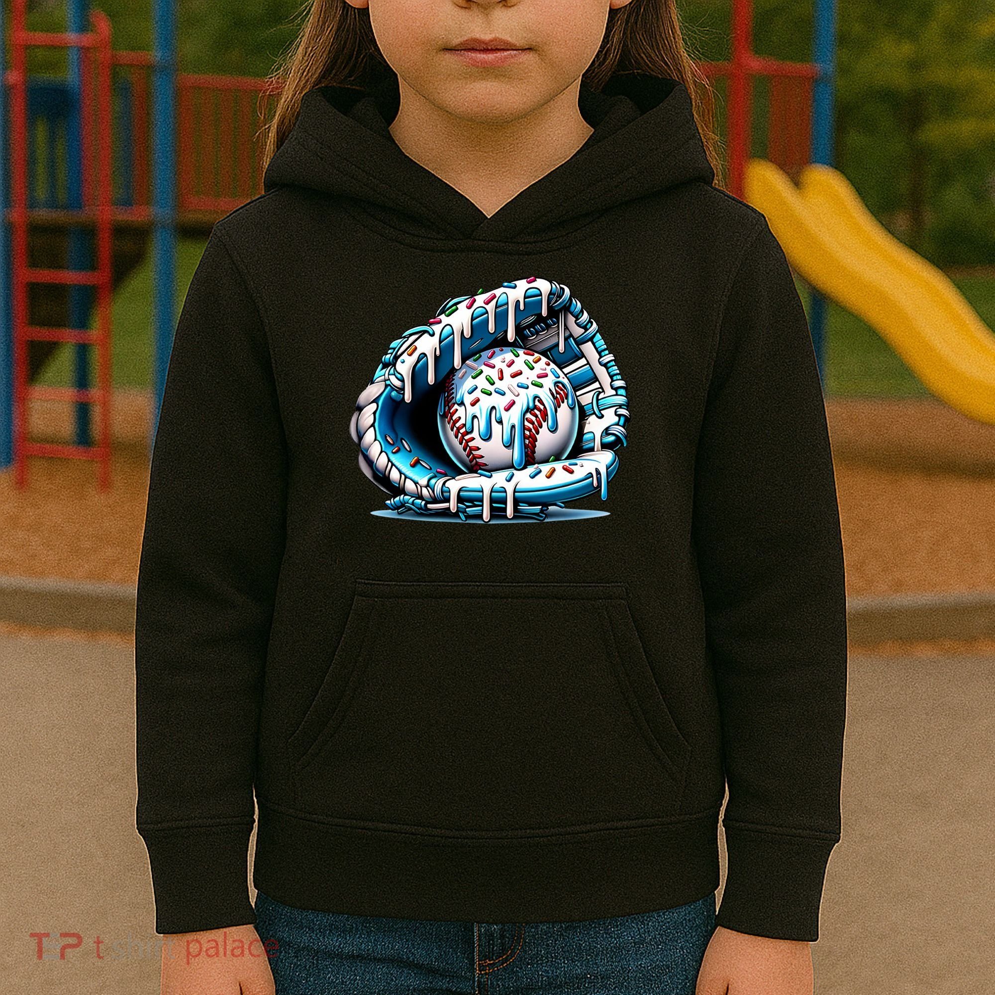 Baseball Home Plate Drip Boys Baseball Bat, Baseball Drip Kids Hoodie