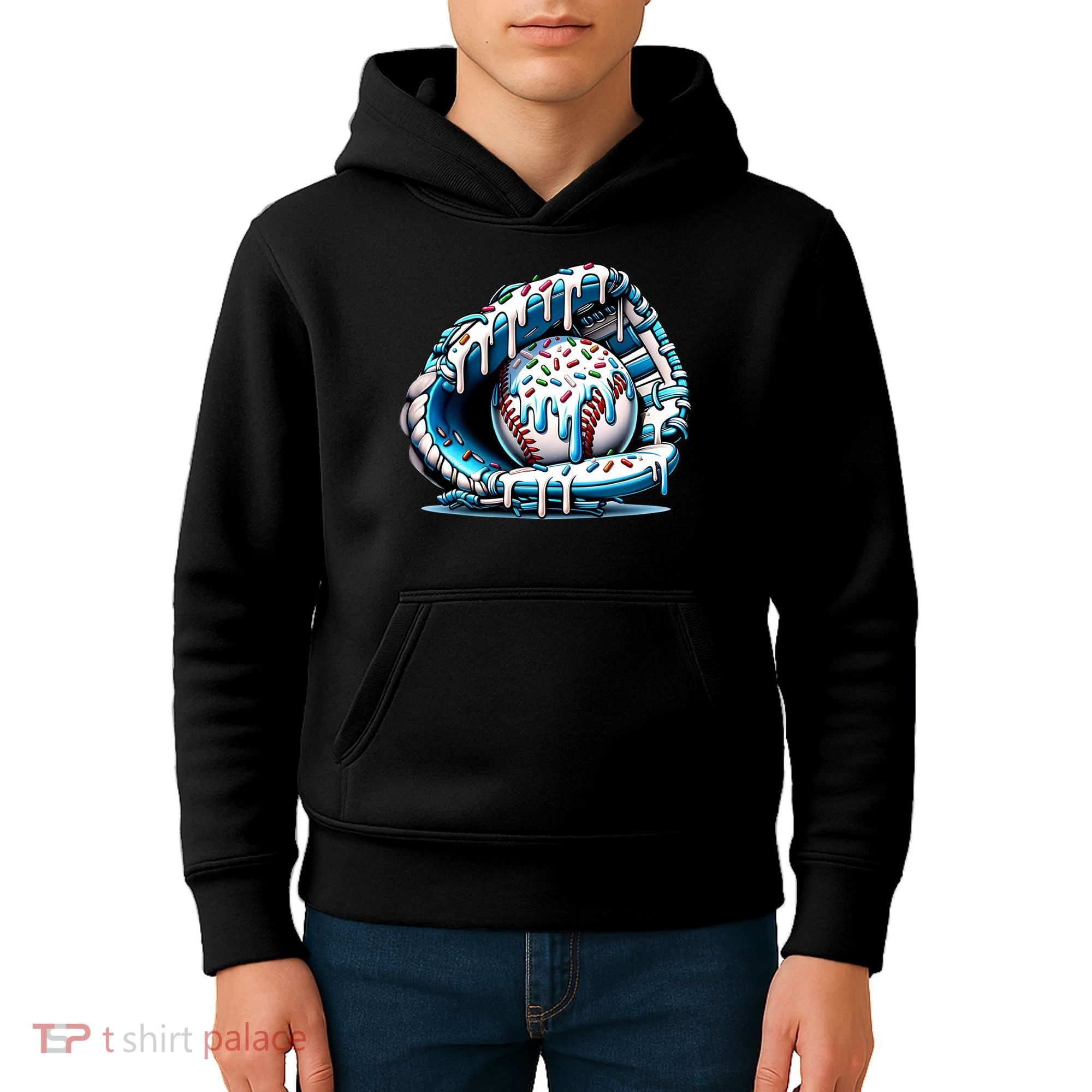 Baseball Home Plate Drip Boys Baseball Bat, Baseball Drip Kids Hoodie