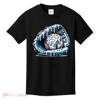 Baseball Home Plate Drip Boys Baseball Bat, Baseball Drip Kids T-Shirt thumb 0