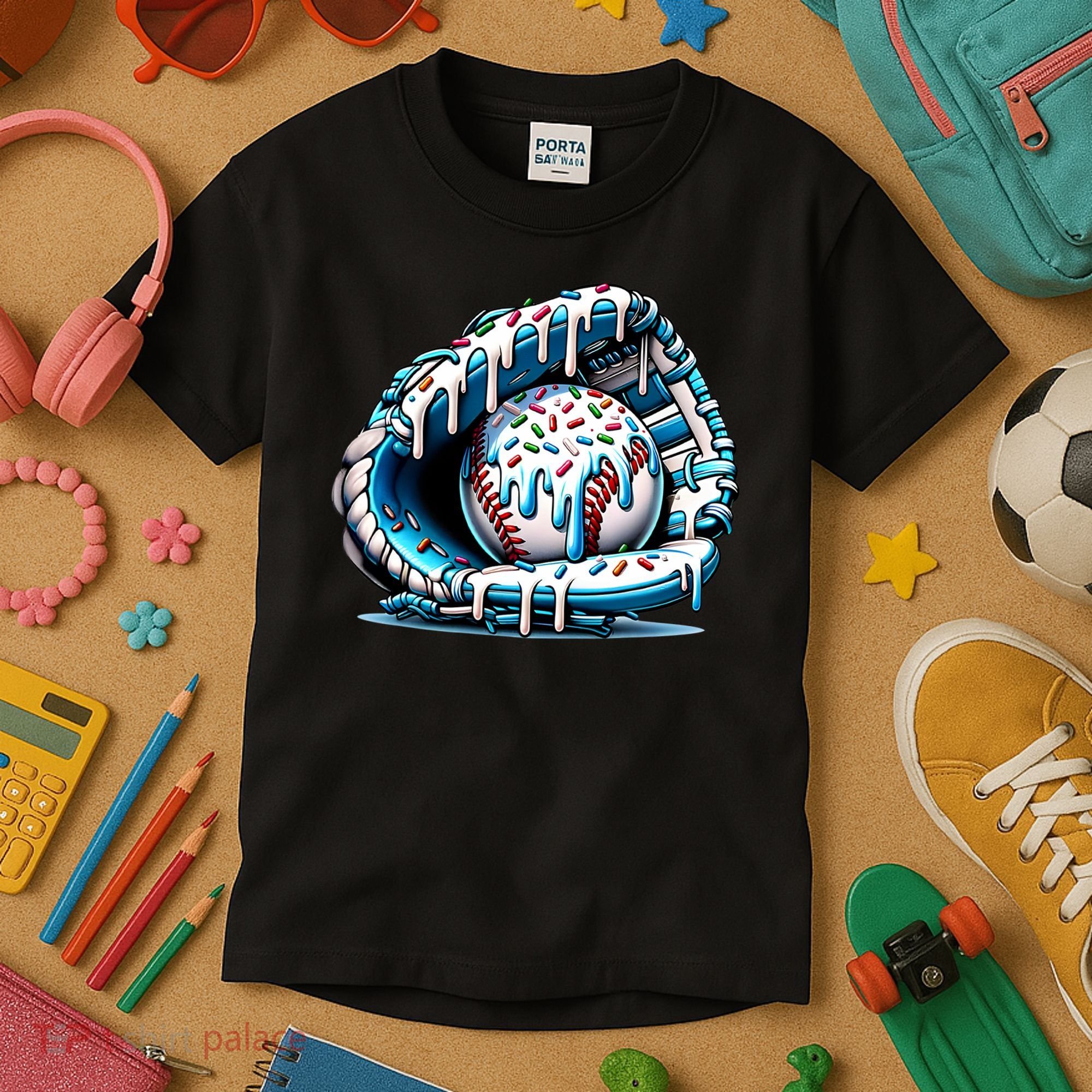 Baseball Home Plate Drip Boys Baseball Bat, Baseball Drip Kids T-Shirt