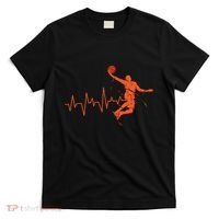 Basketball Heartbeat Retro T-Shirt thumb 0