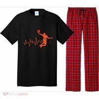 Basketball Heartbeat Retro Pajama Set thumb 0