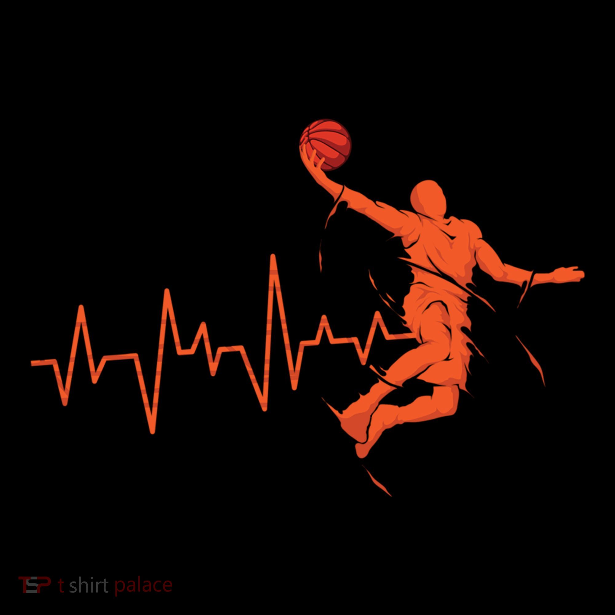 Basketball Heartbeat Retro Women's Hoodie