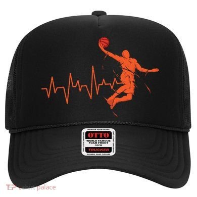 Basketball Heartbeat Retro Hat