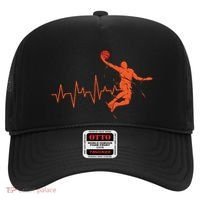 Basketball Heartbeat Retro Hat thumb 0