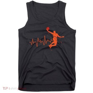 Basketball Heartbeat Retro Tank Top