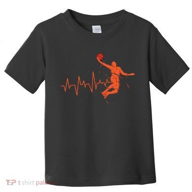 Basketball Heartbeat Retro Toddler T-Shirt