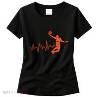 Basketball Heartbeat Retro Women's T-Shirt thumb 0