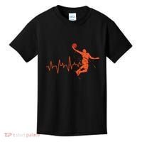 Basketball Heartbeat Retro Kids T-Shirt thumb 0