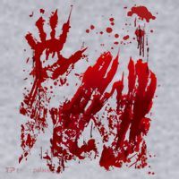 Bloody Handprint Red Hands Blood Splatter Zombie Outbreak Women's Sweatshirt thumb 2