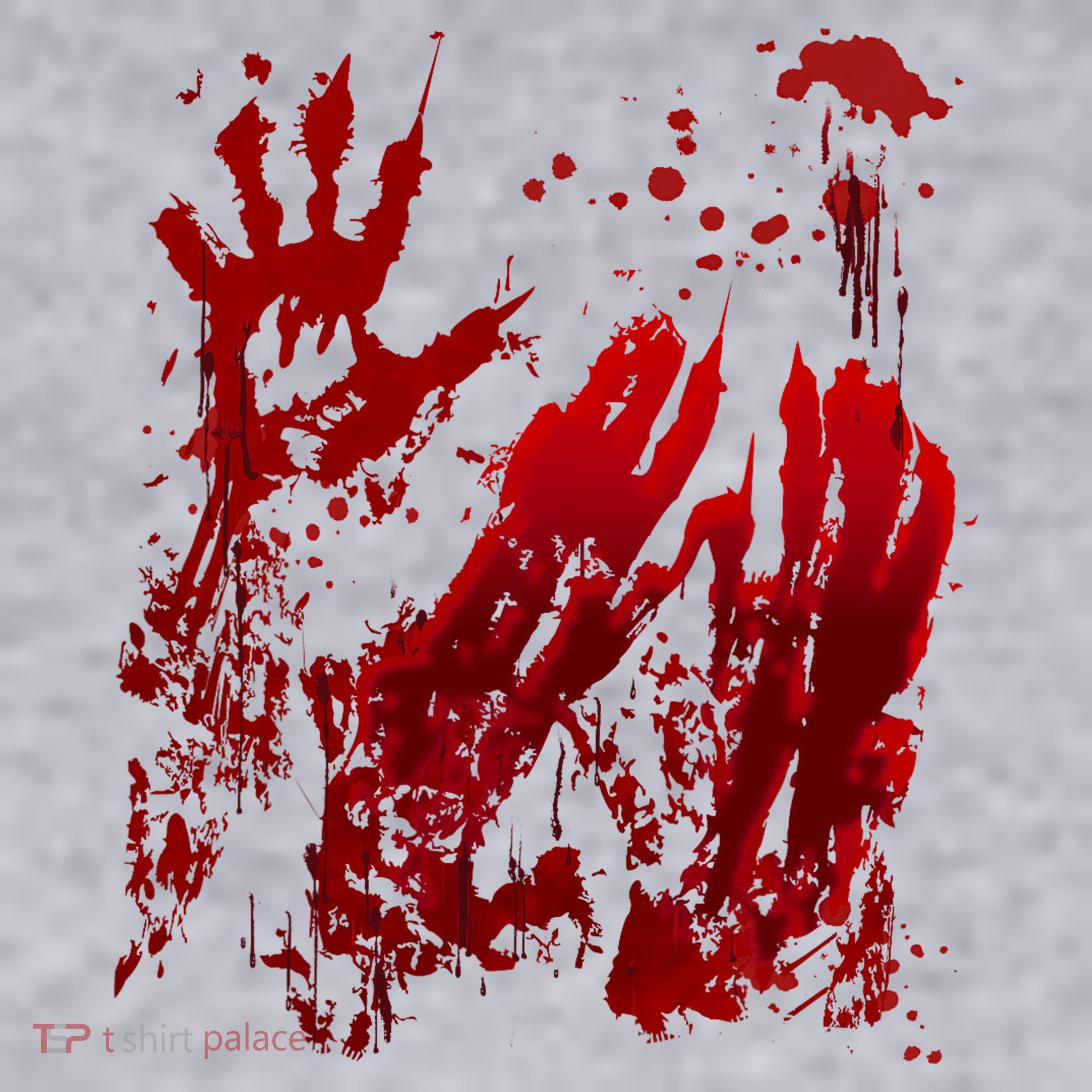 Bloody Handprint Red Hands Blood Splatter Zombie Outbreak Women's Sweatshirt