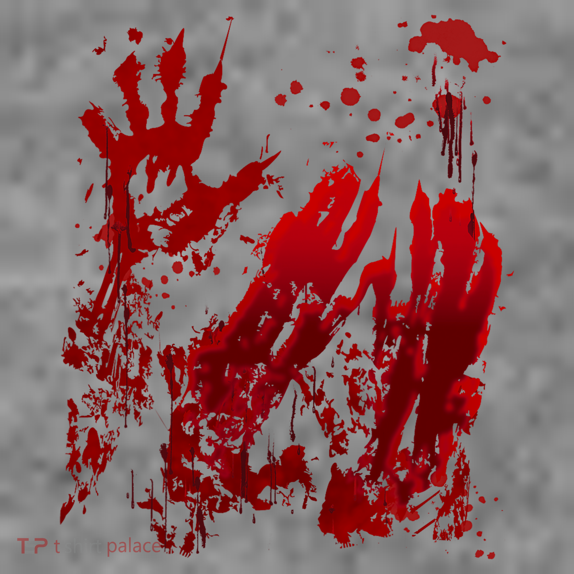 Bloody Handprint Red Hands Blood Splatter Zombie Outbreak Toddler Hoodie