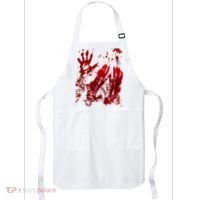 Bloody Handprint Red Hands Blood Splatter Zombie Outbreak Apron thumb 0