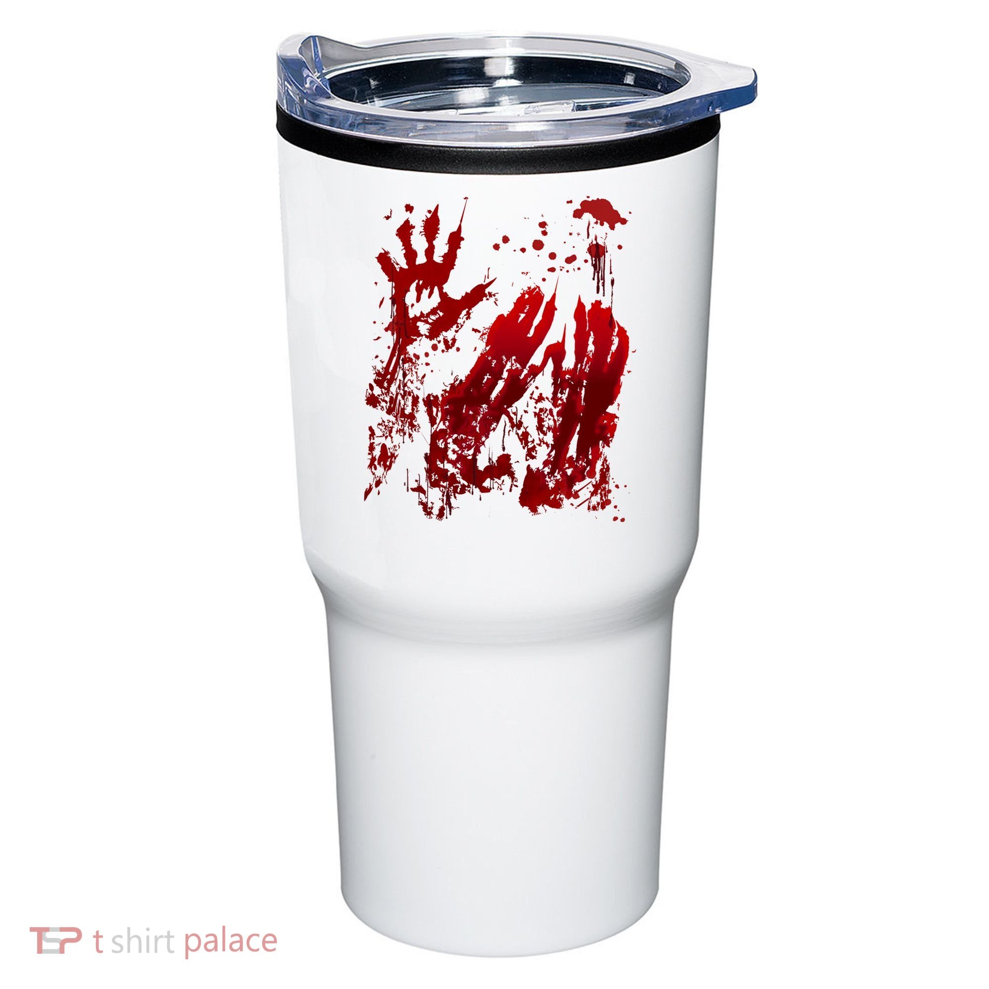 Bloody Handprint Red Hands Blood Splatter Zombie Outbreak Tumbler