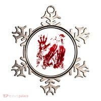 Bloody Handprint Red Hands Blood Splatter Zombie Outbreak Ornament thumb 0