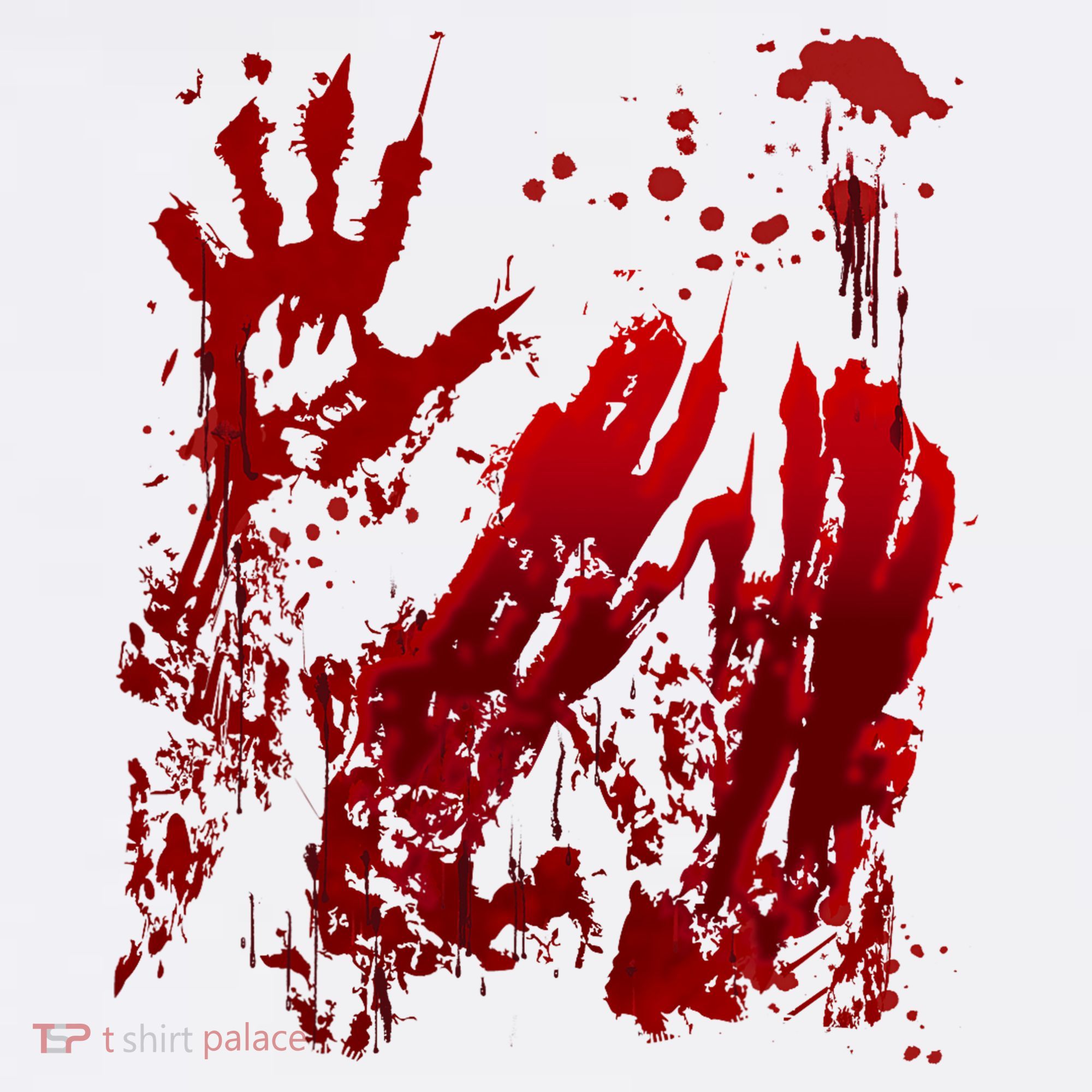 Bloody Handprint Red Hands Blood Splatter Zombie Outbreak Women's Tank Top