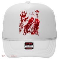 Bloody Handprint Red Hands Blood Splatter Zombie Outbreak Hat thumb 0