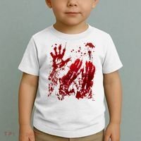 Bloody Handprint Red Hands Blood Splatter Zombie Outbreak Toddler T-Shirt thumb 2