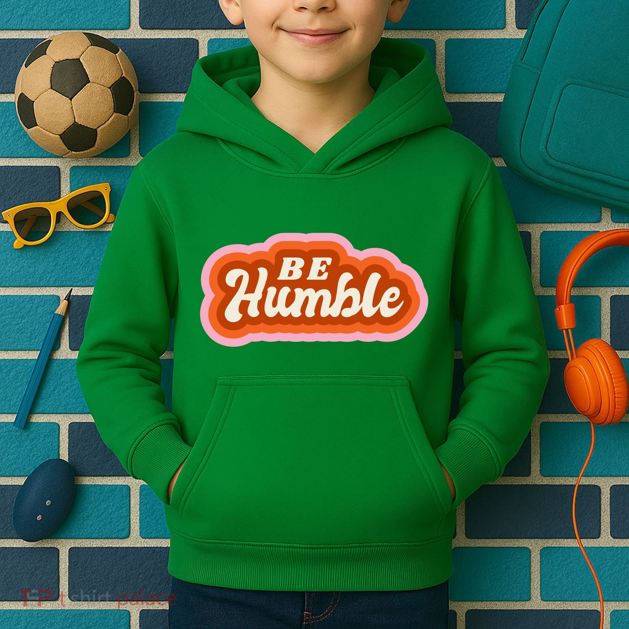 Be Humble Retro Kids Hoodie