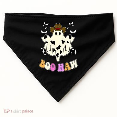 Boo Haw Retro Western Halloween USA-Made Doggie Bandana